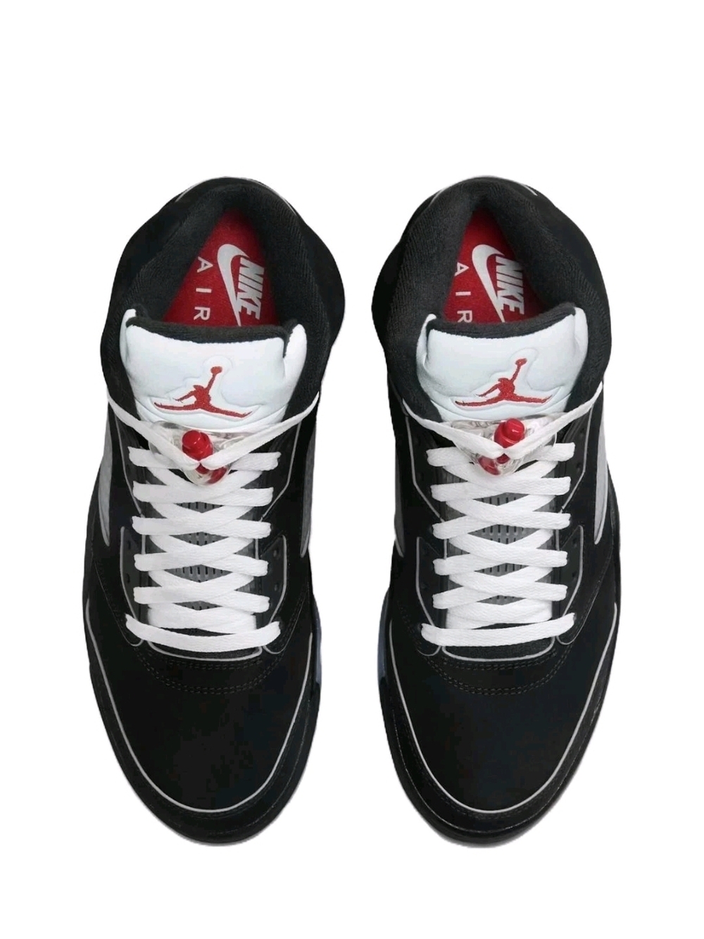 Jordan Men’s Black, White & Red High-Top Sneakers